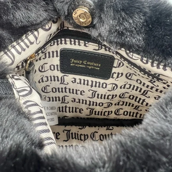 Juicy couture fluffy mini tote purse - Picture 10 of 11